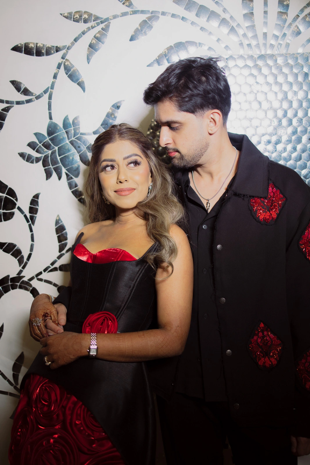 Couple Portrait During the Night Celebration