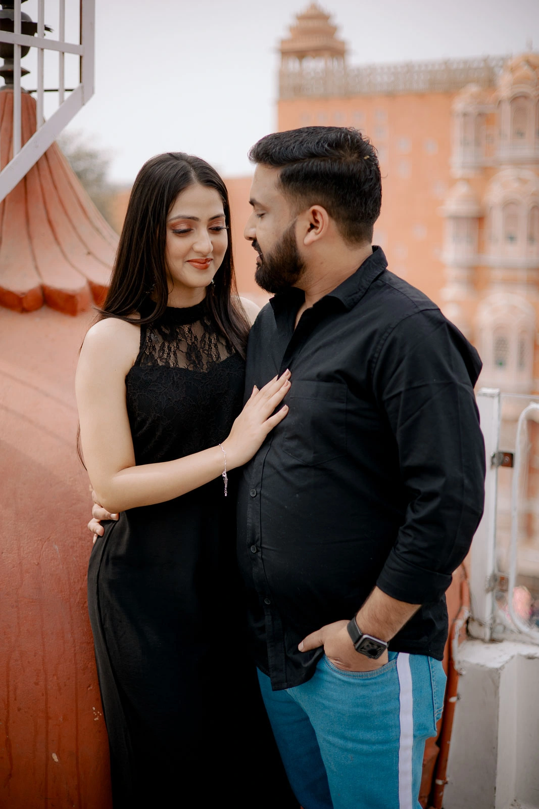 Couple Portrait in Hawa mahal Jaipur