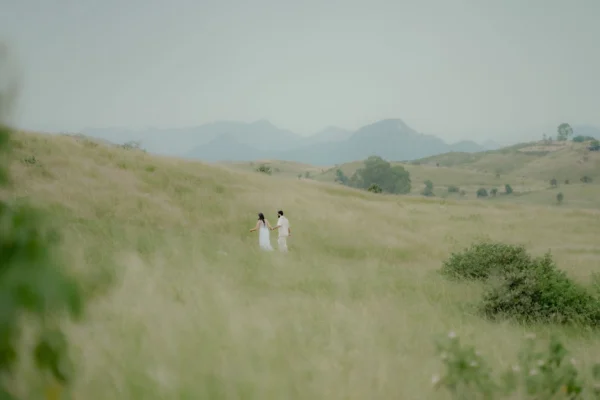 Couple Walking in Nature – Udaipur Pre Wedding Photography