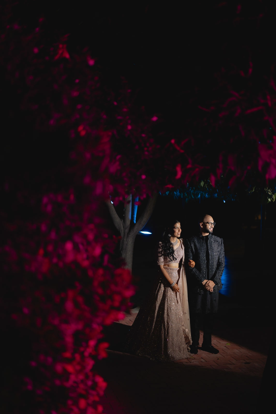 Creative Night Wedding Photography