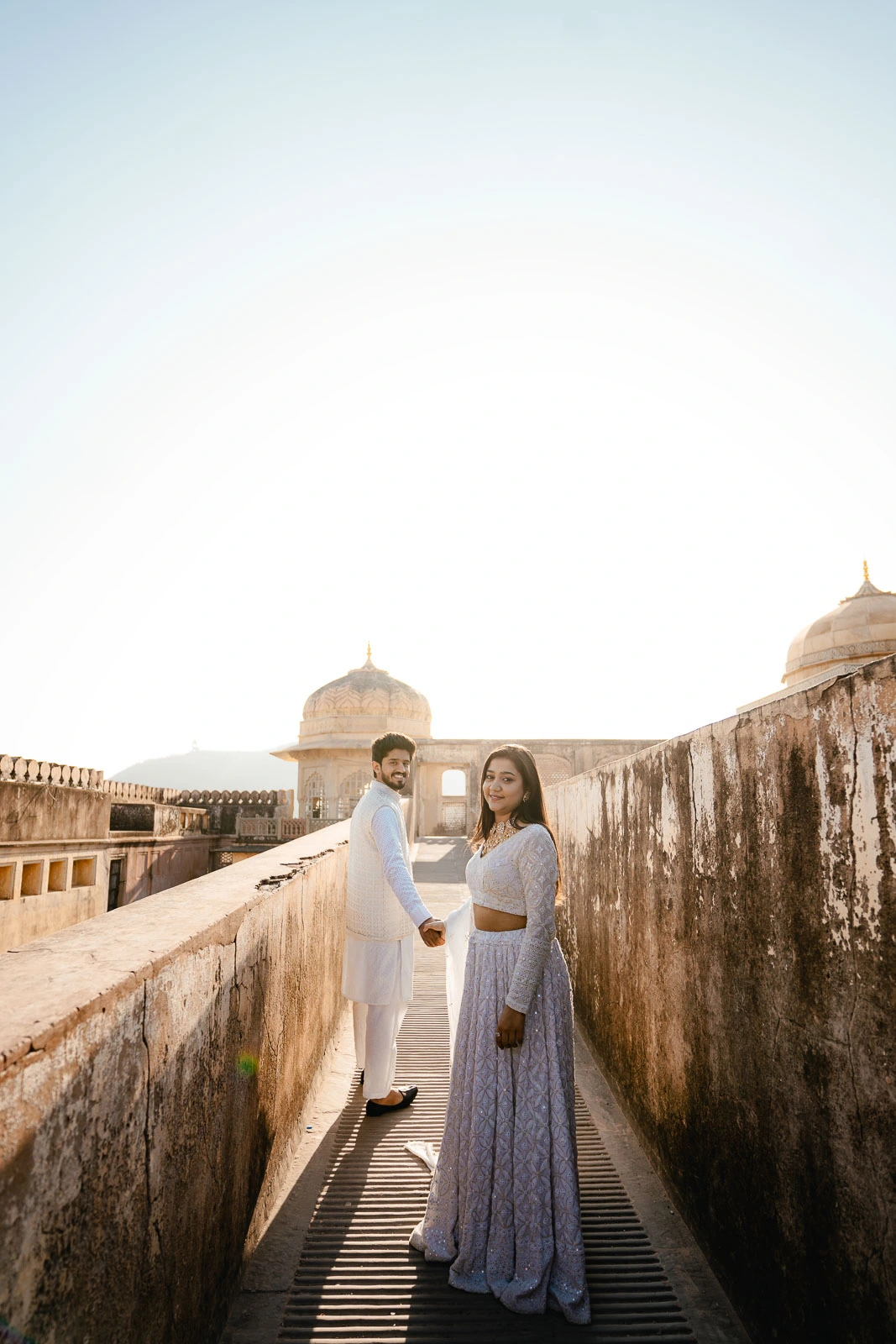 Elegant Couple Portrait for Jaipur Prewedding Photography