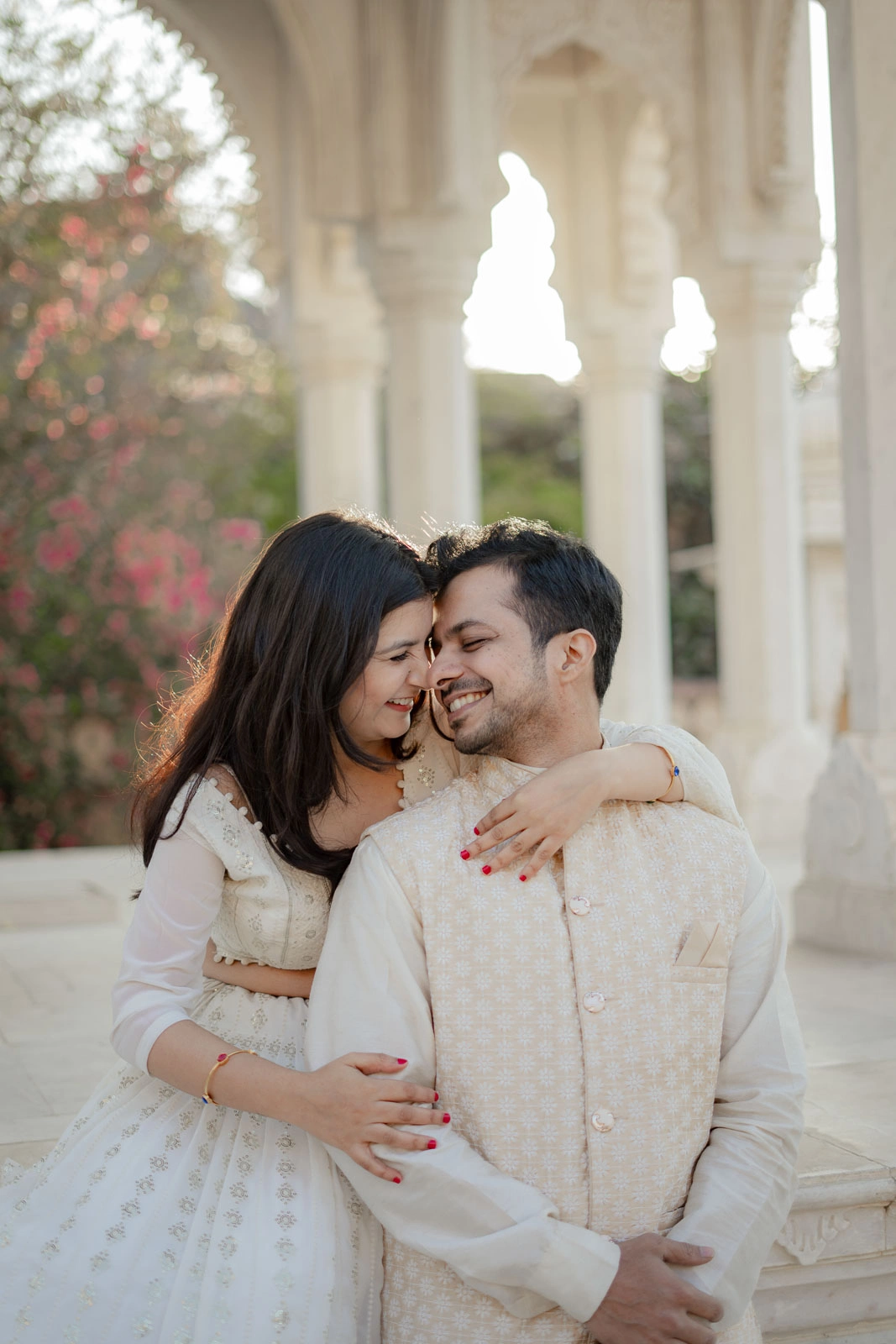 Elegant Couple Portrait – Jaipur Heritage Prewedding Shoot