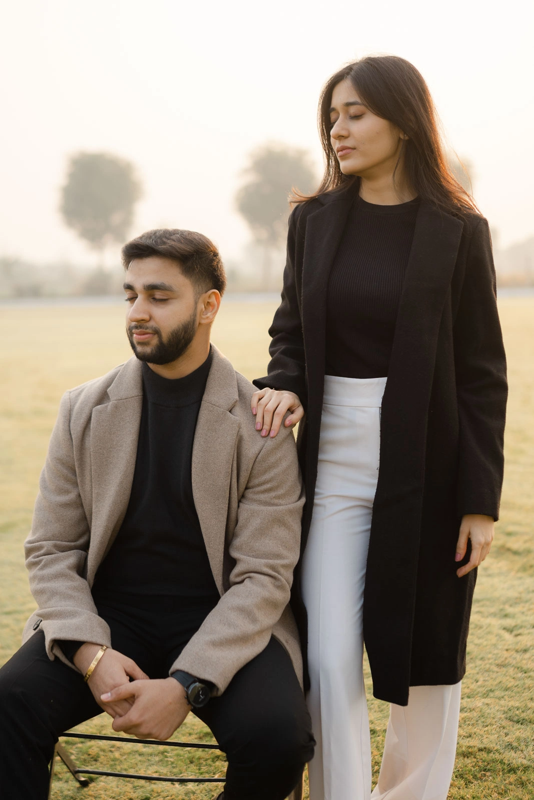 Elegant Couple Portrait – Jaipur Heritage Shoot