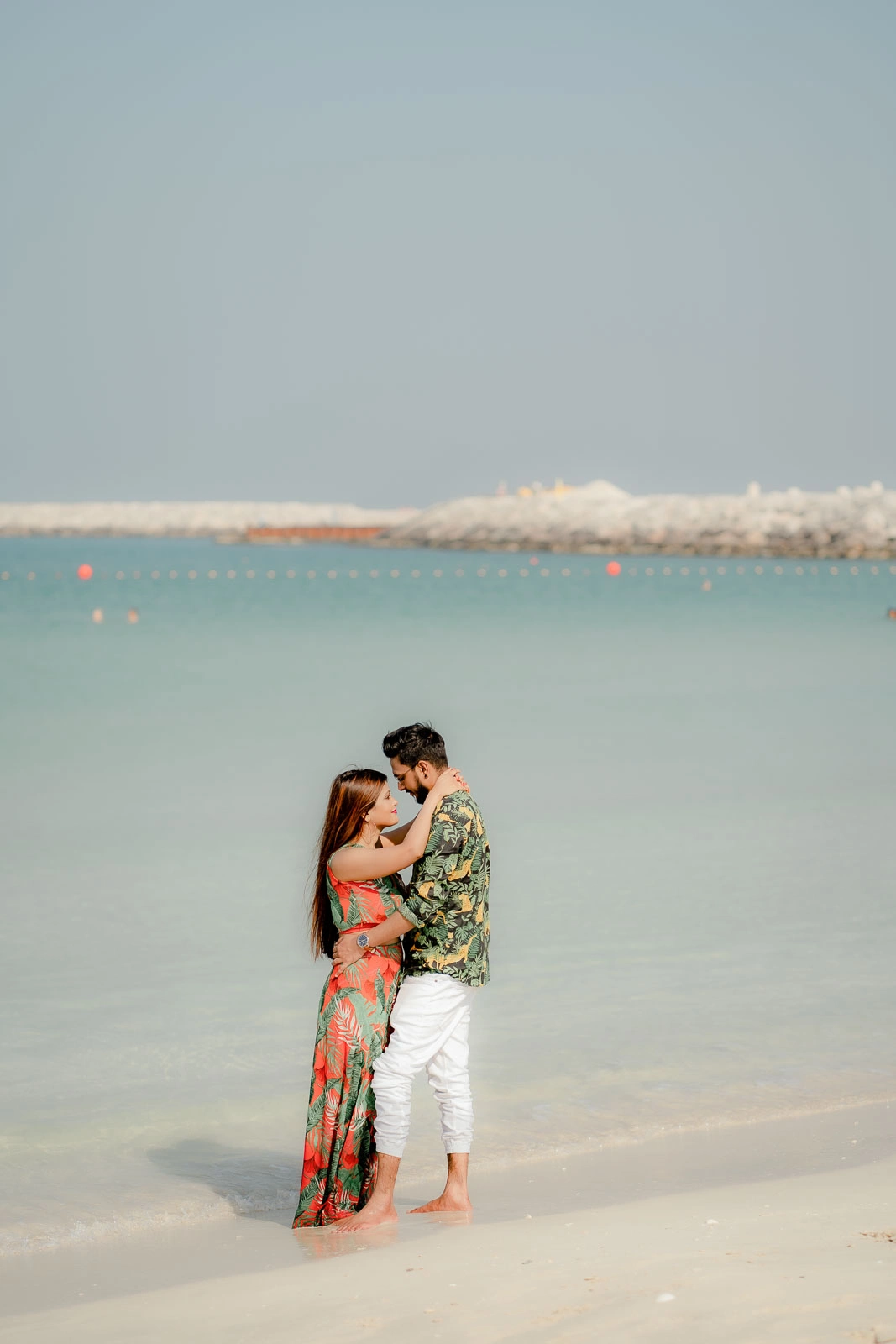 Elegant Couple Session Against Dubai Architecture