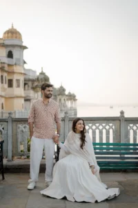 Elegant Couple at Heritage Palace – Udaipur Pre Wedding Photography