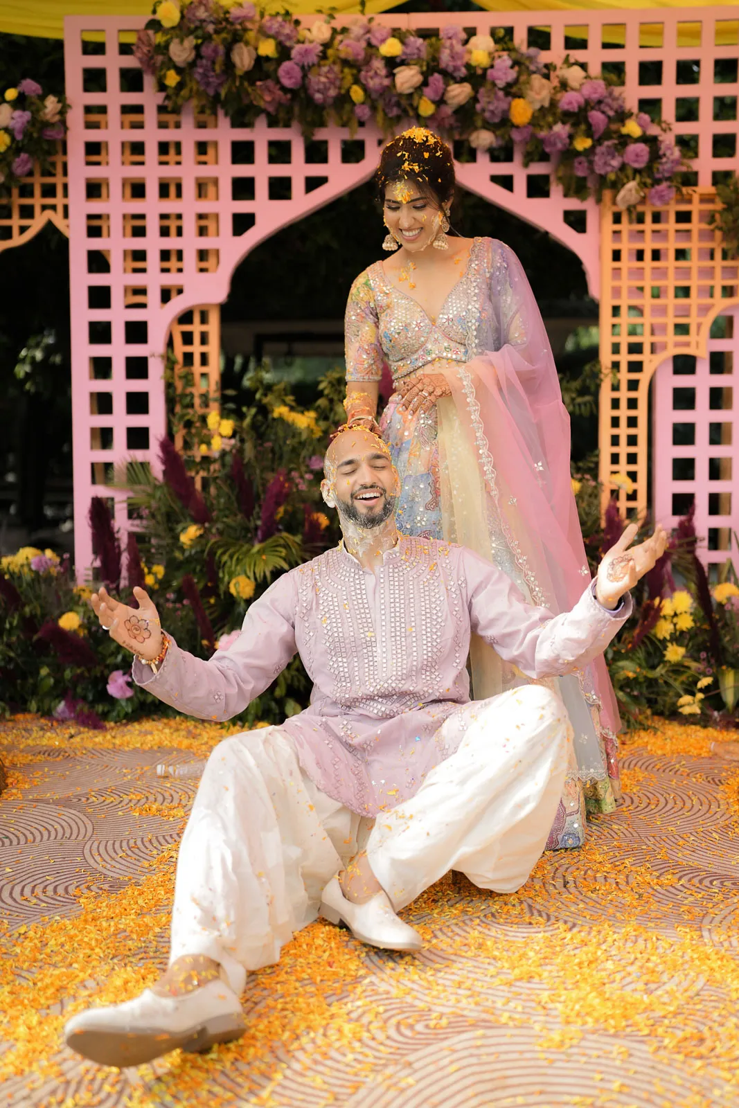 Elegant Groom Portrait During Wedding Celebrations