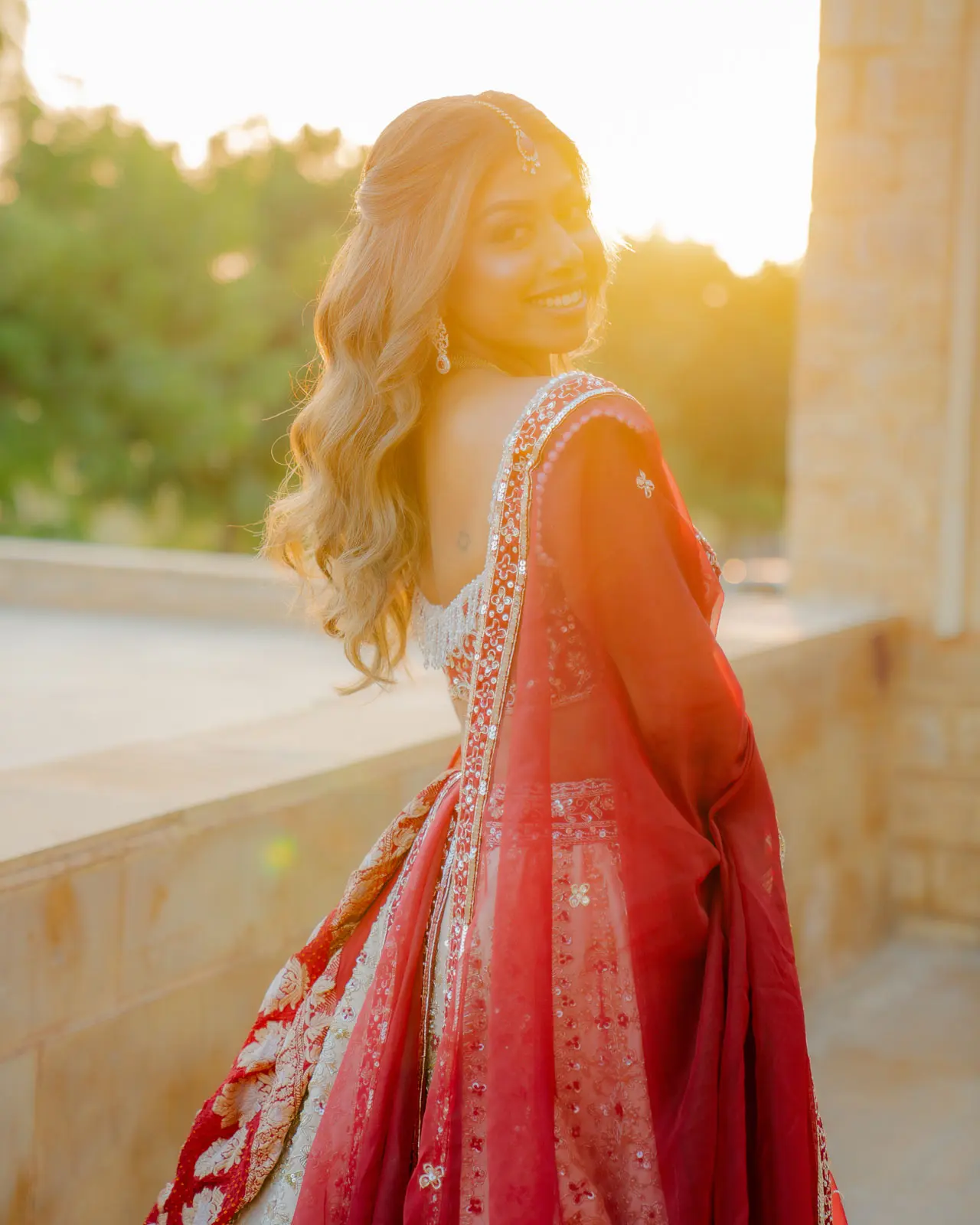Golden Hour Bridal Portrait