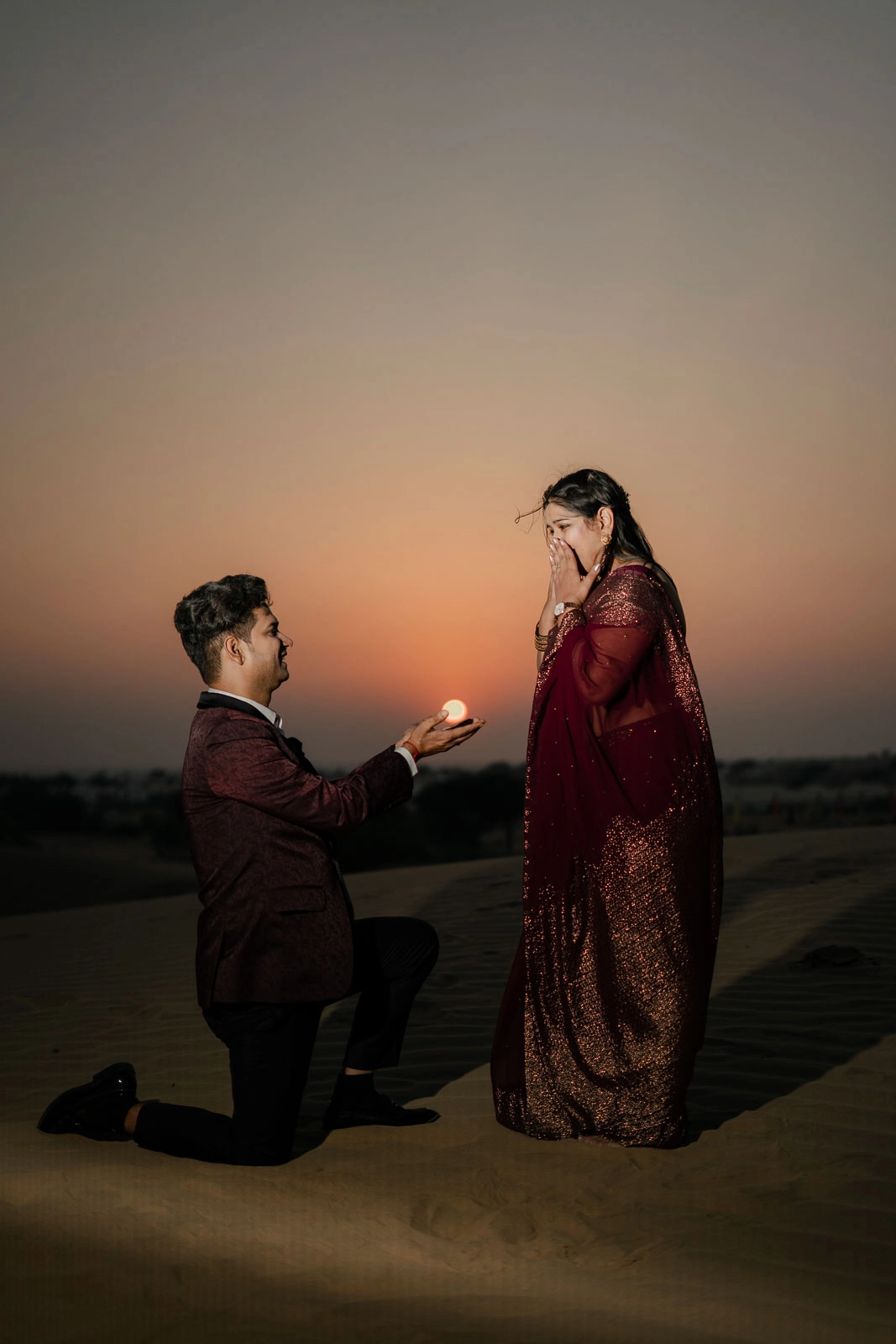 Golden Hour Couple Romance in Jaisalmer