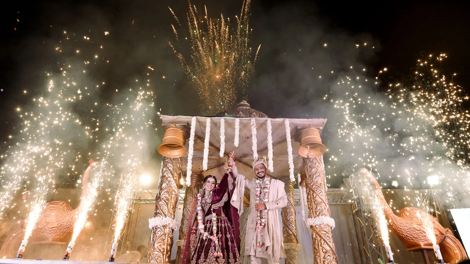 Grand Fireworks Wedding Celebration