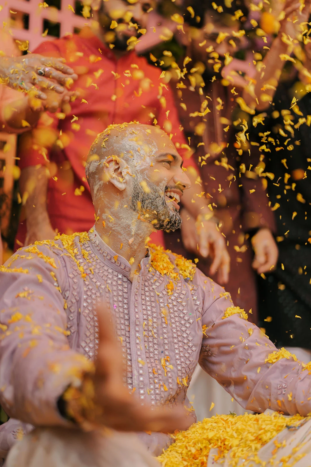 Groom Portrait in Warm Wedding Light