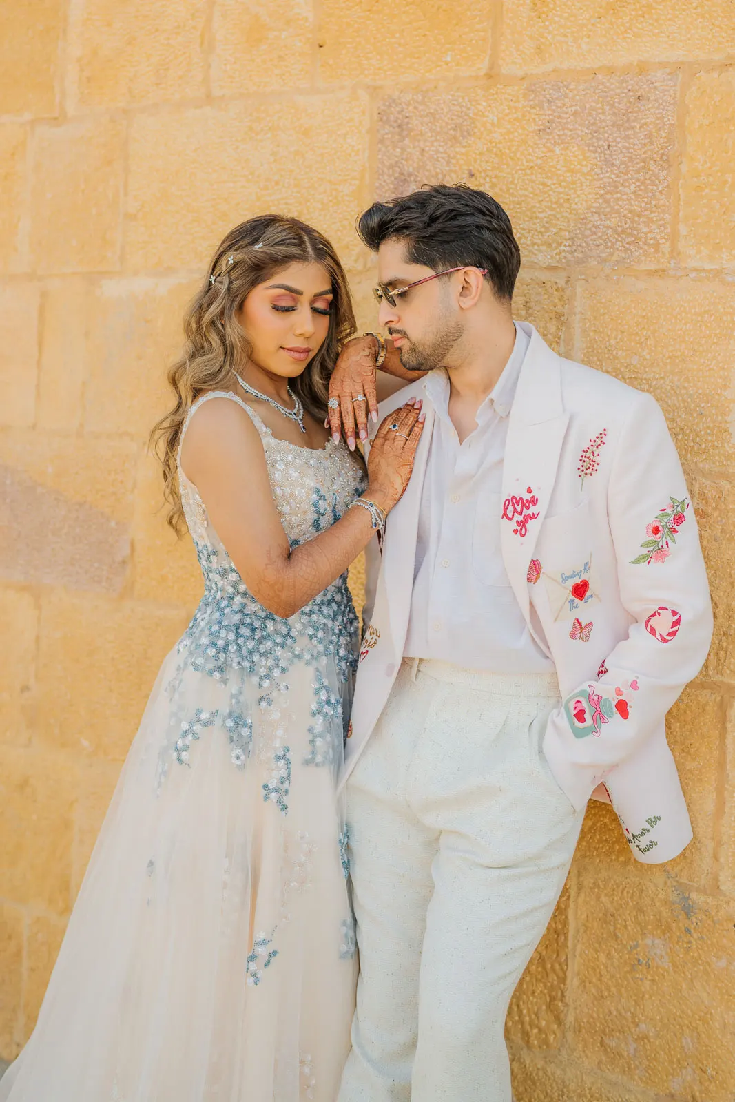 Intimate Bride and Groom Moment