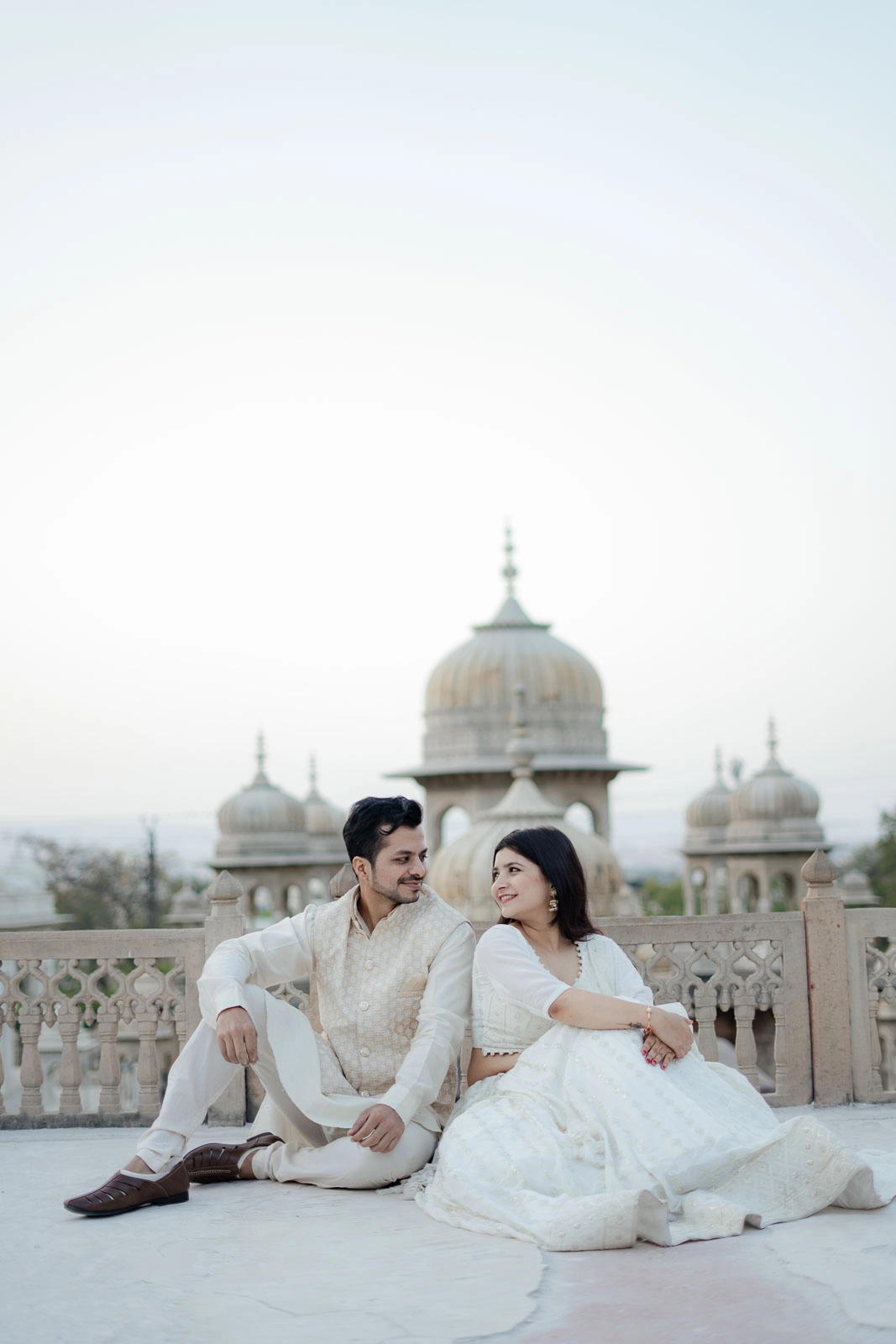 Jaipur Heritage Prewedding Photography with Royal Architecture