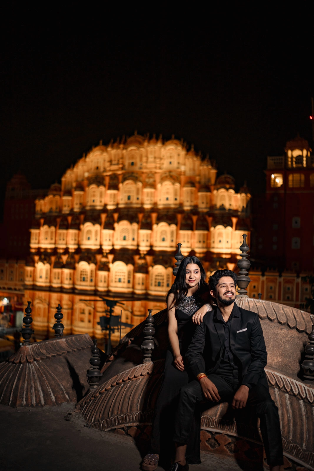 Jaipur Palace Night Prewedding Photography