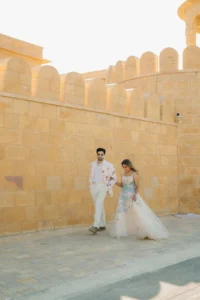 Jaisalmer Fort Inspired Wedding Portrait