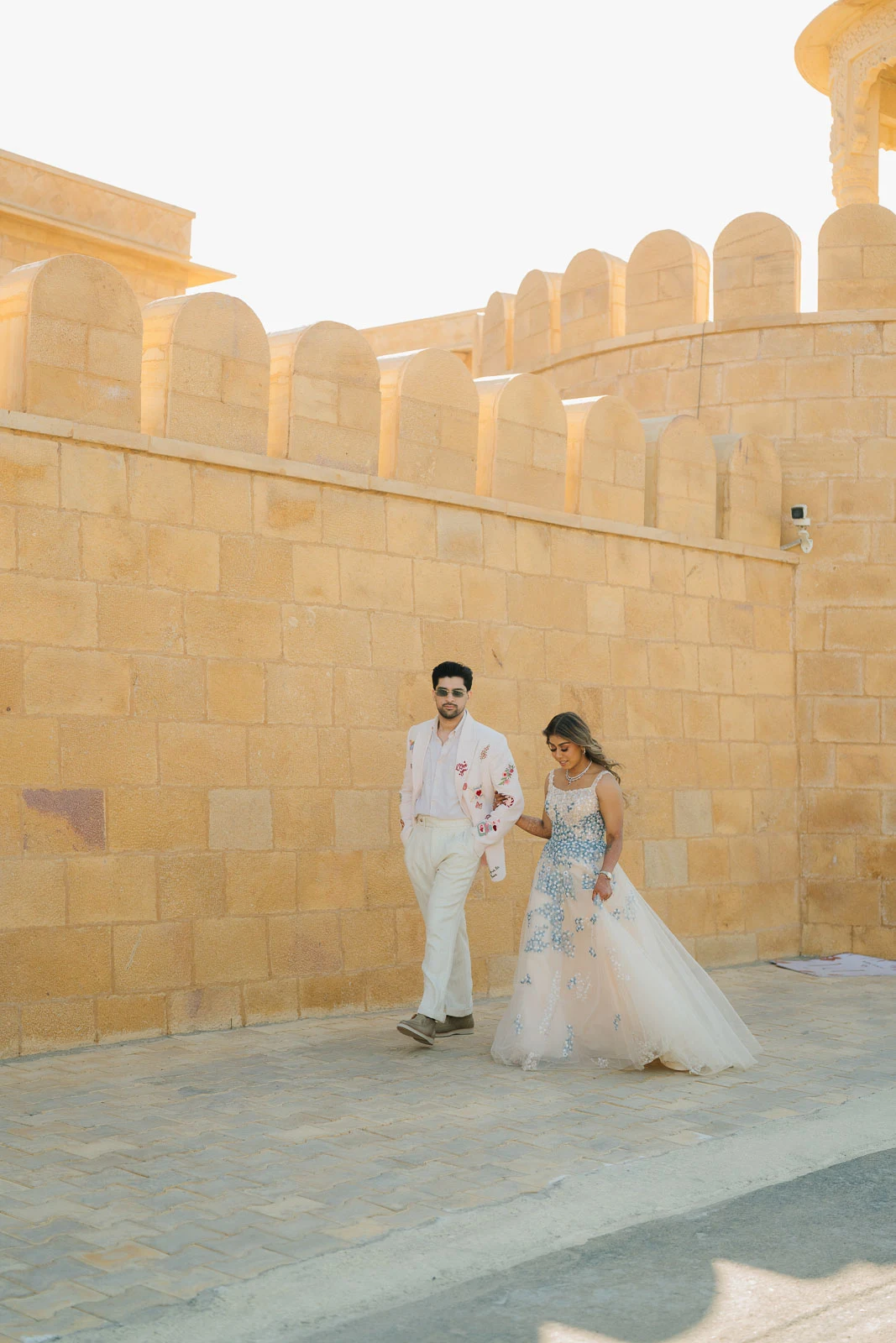 Jaisalmer Fort Inspired Wedding Portrait