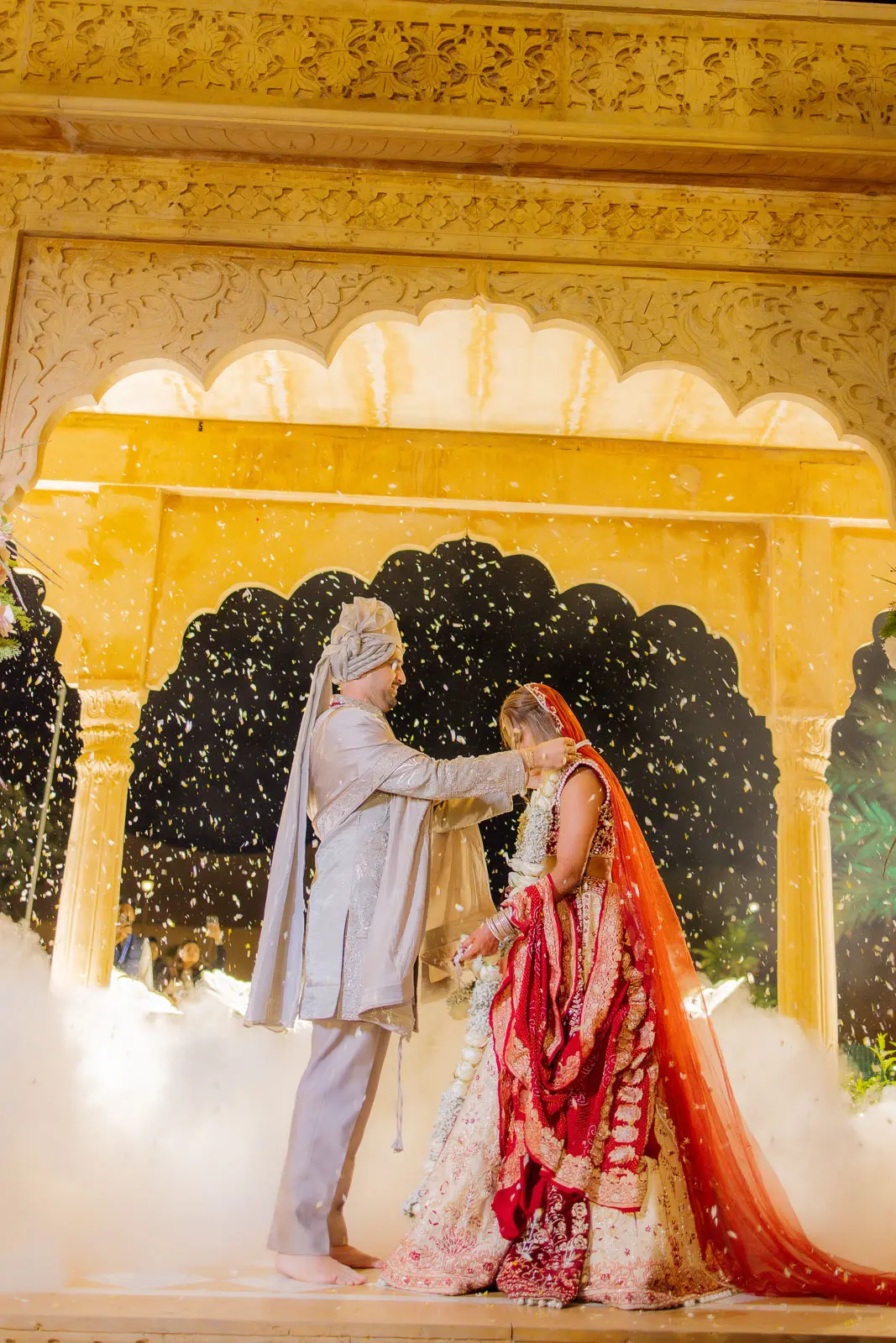 Love Beneath the Illuminated Palace