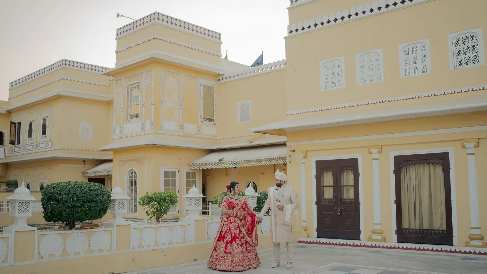 Luxury Palace Wedding Portrait