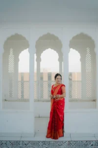 Minimalist Bride Portrait in Heritage Architecture