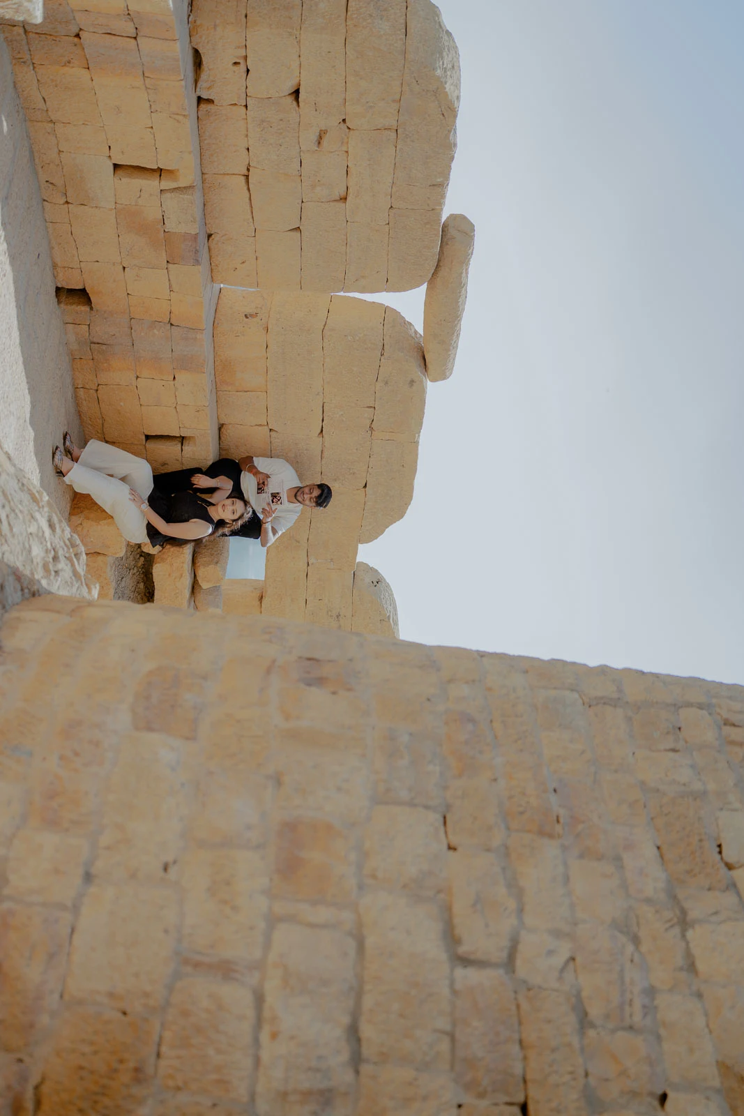 Minimalist Couple Portrait in Jaisalmer