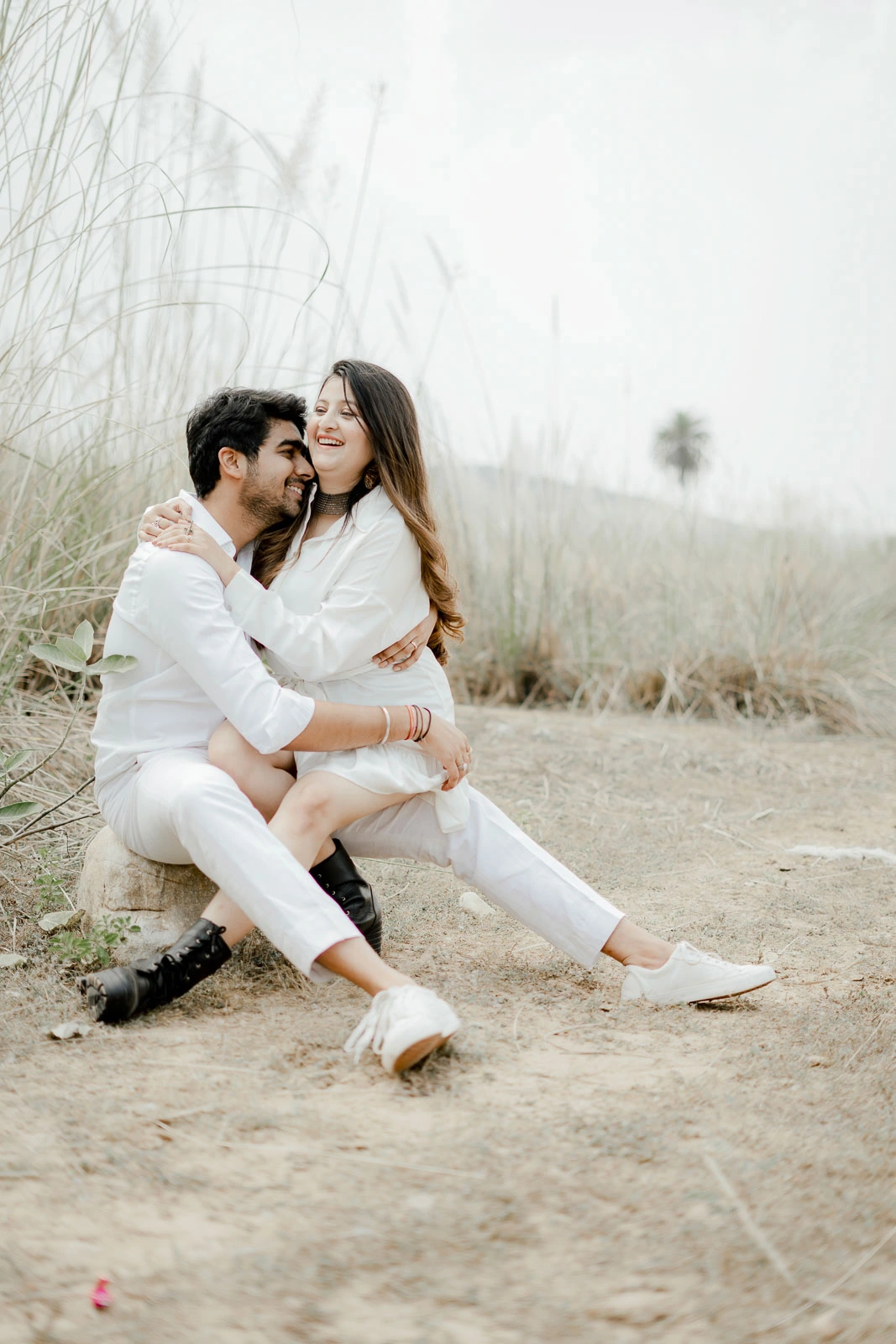 Natural Couple Portrait for Jaipur Prewedding Shoot