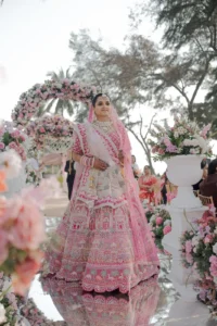 Pink Bridal Lehenga Portrait Goa