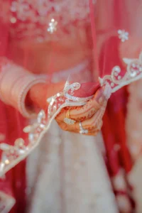 Red Wedding Lehenga Detail