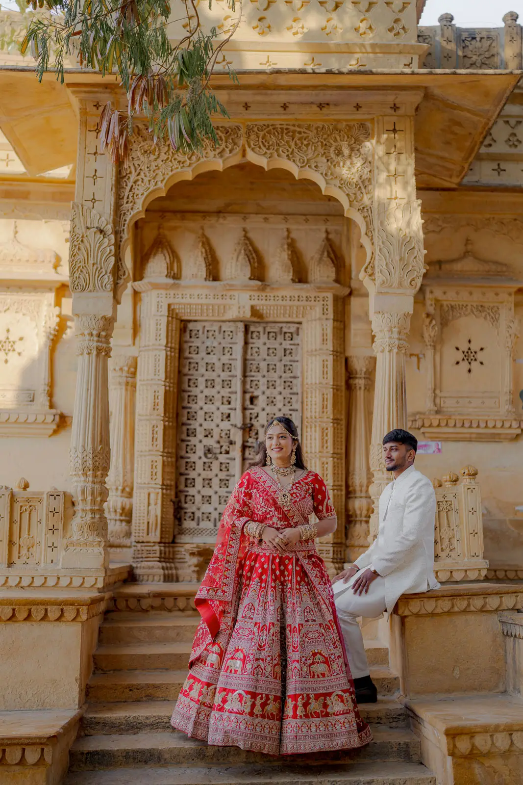Regal Bridal Fashion Portrait in Jaisalmer