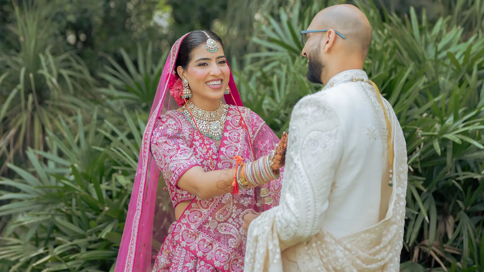 Rewari Bride and Groom Candid Portrait
