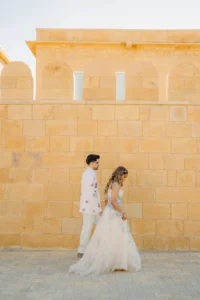 Romantic Bride Groom Portrait
