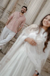 Romantic Bride and Groom Portrait – Udaipur Pre Wedding Photography