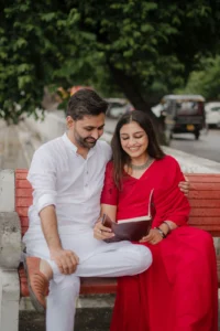 Romantic Bride and Groom Portrait – Udaipur Pre-Wedding Photography