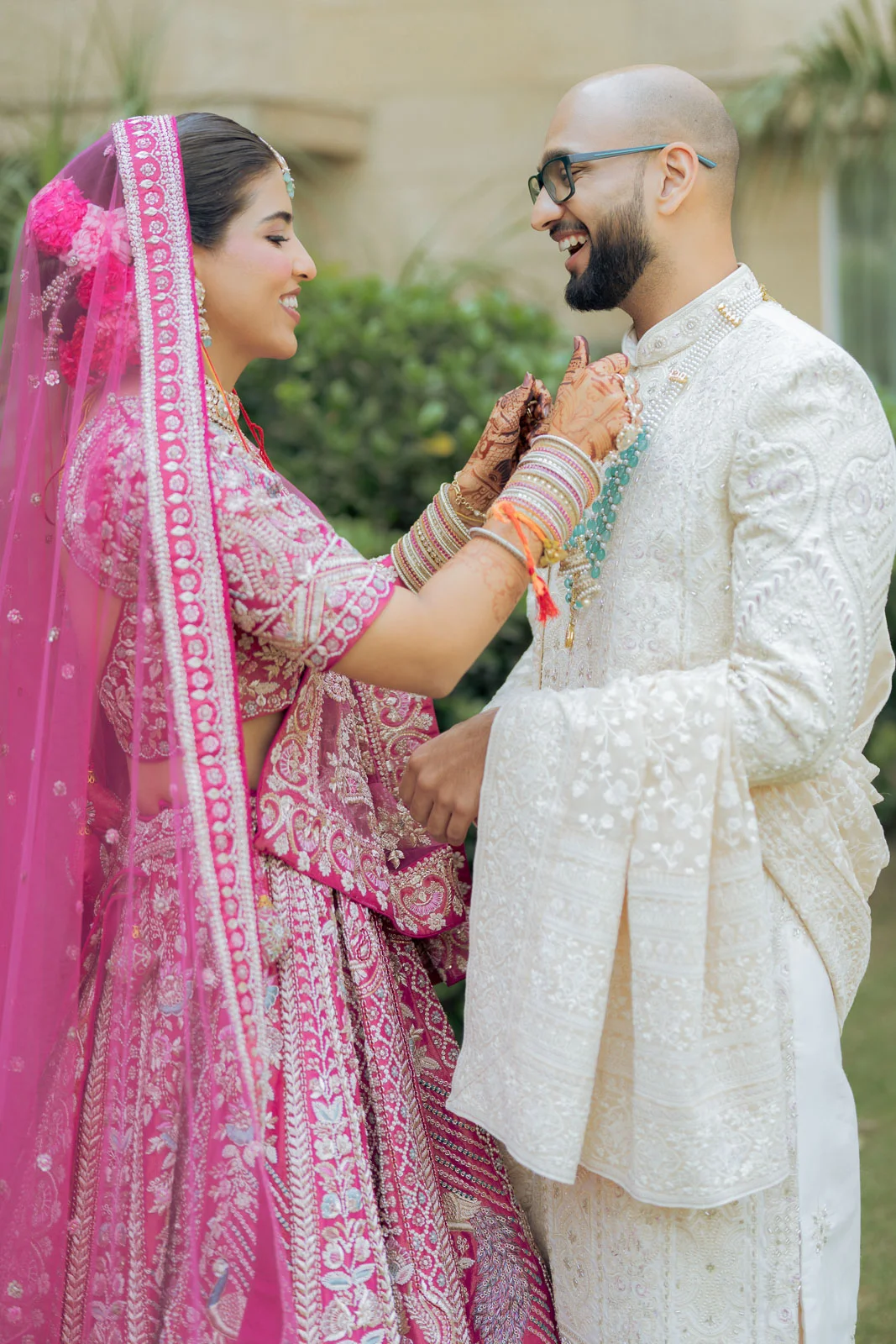 Romantic Bride and Groom Portrait