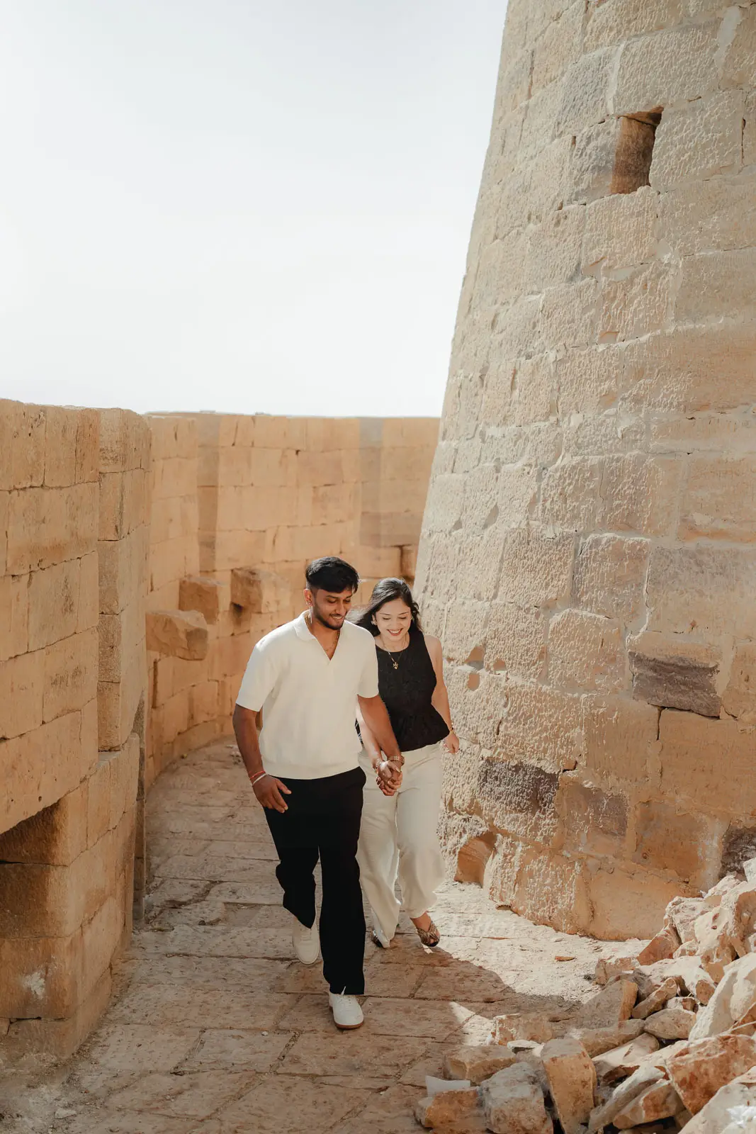 Romantic Couple Detail from a Jaisalmer Pre-Wedding