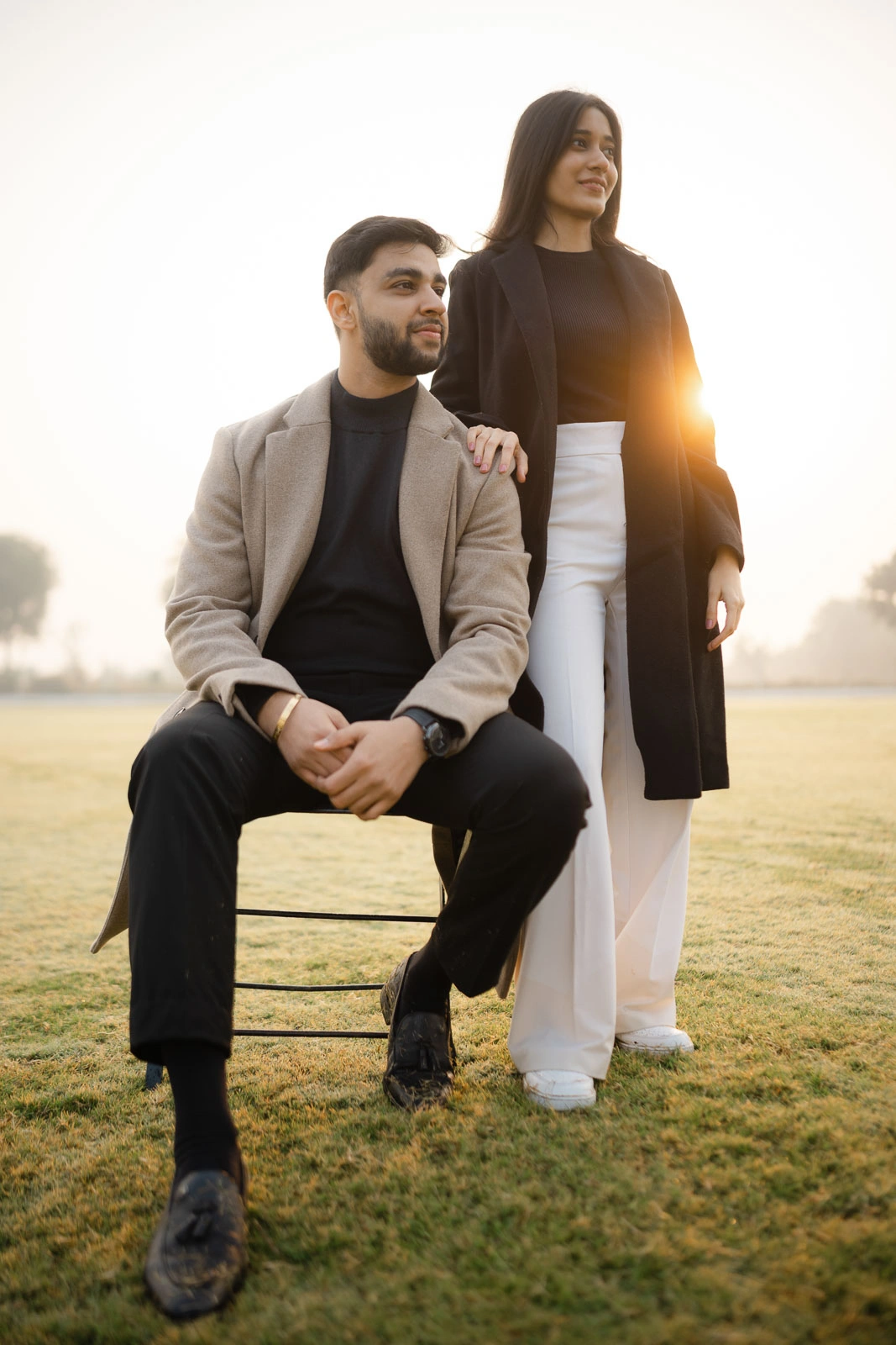 Romantic Couple Portrait in Jaipur Heritage Setting