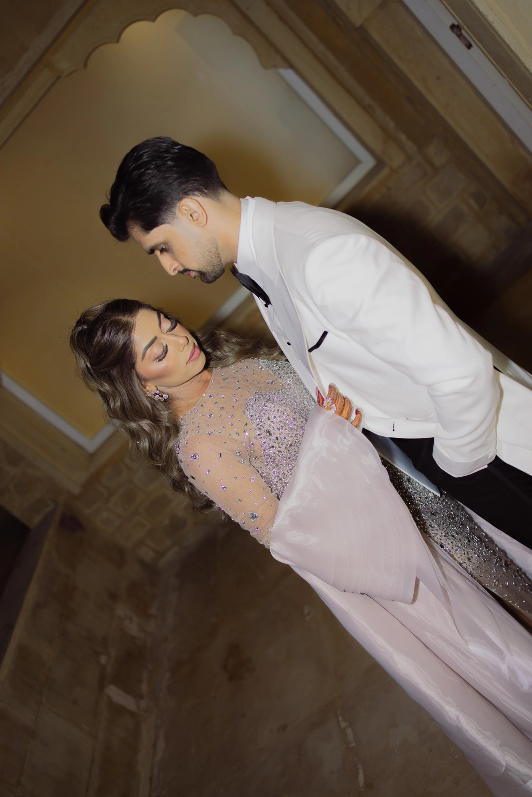Romantic Couple Portrait in a Heritage Interior