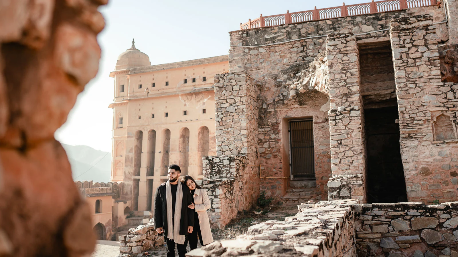 Romantic Heritage Prewedding Shoot in Jaipur