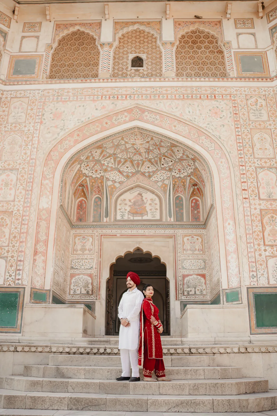 Romantic Jaipur Prewedding Shoot in Historic Architecture