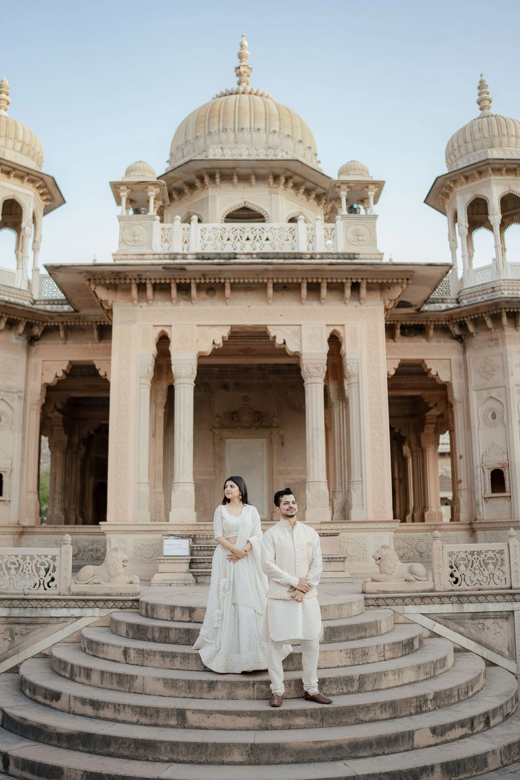 Royal Heritage Architecture for Jaipur Prewedding Shoot