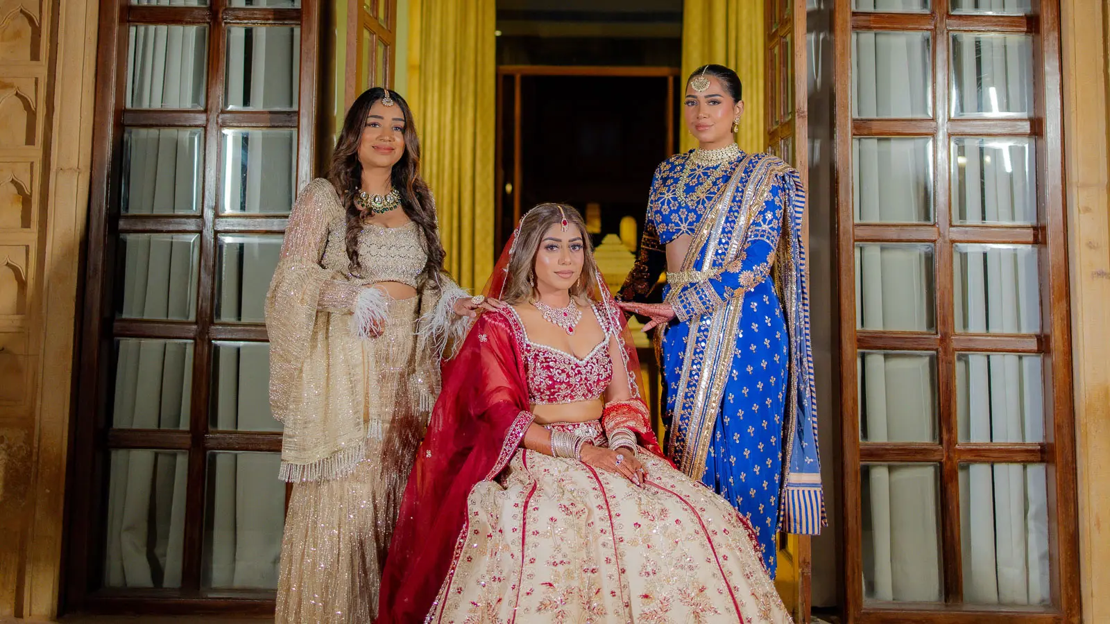 Royal Jaisalmer Wedding Couple Portrait