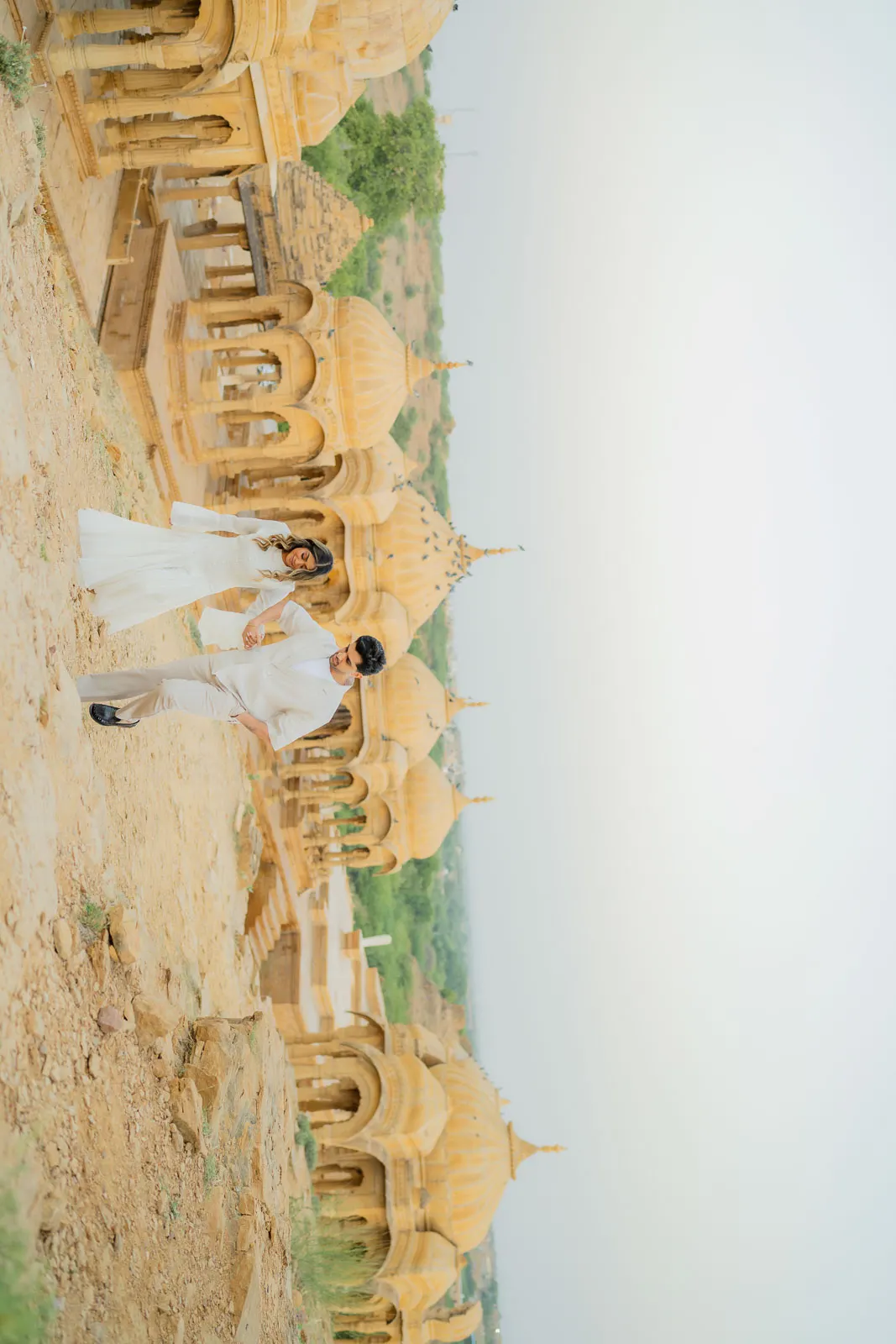 Soft Heritage Portrait for a Jaisalmer Pre-Wedding