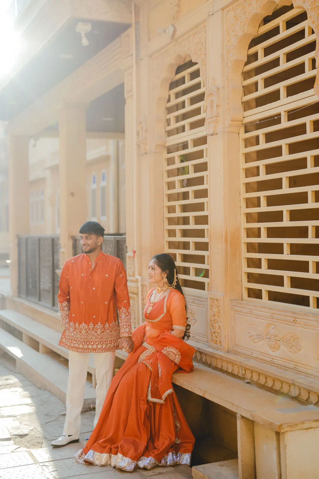 Sophisticated Bridal Portrait in Jaisalmer