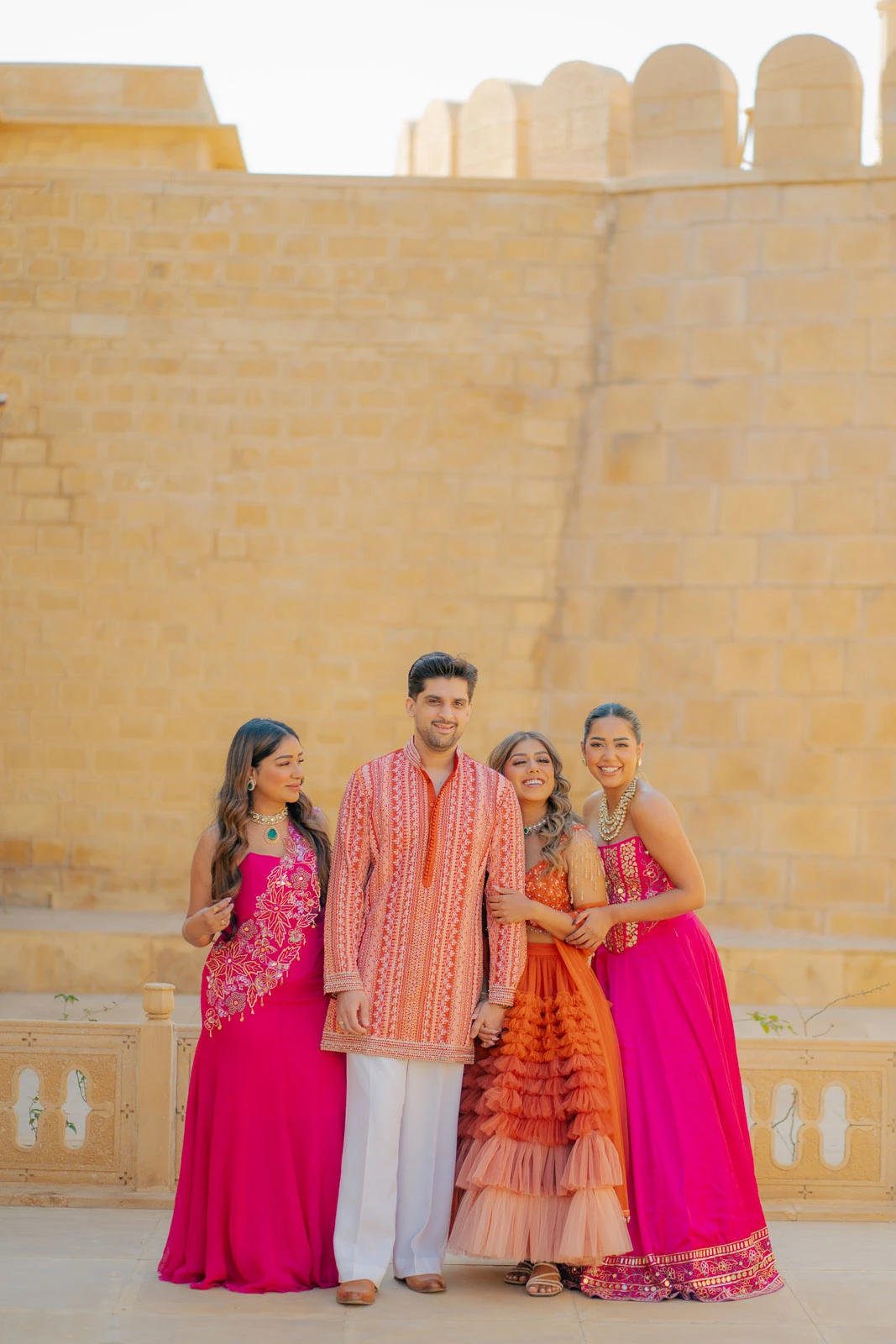 The Bridal Party in Rajasthan_s Golden Architecture
