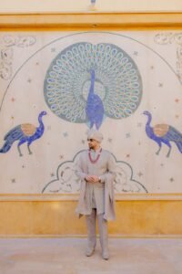 The Bride Beneath a Painted Arch