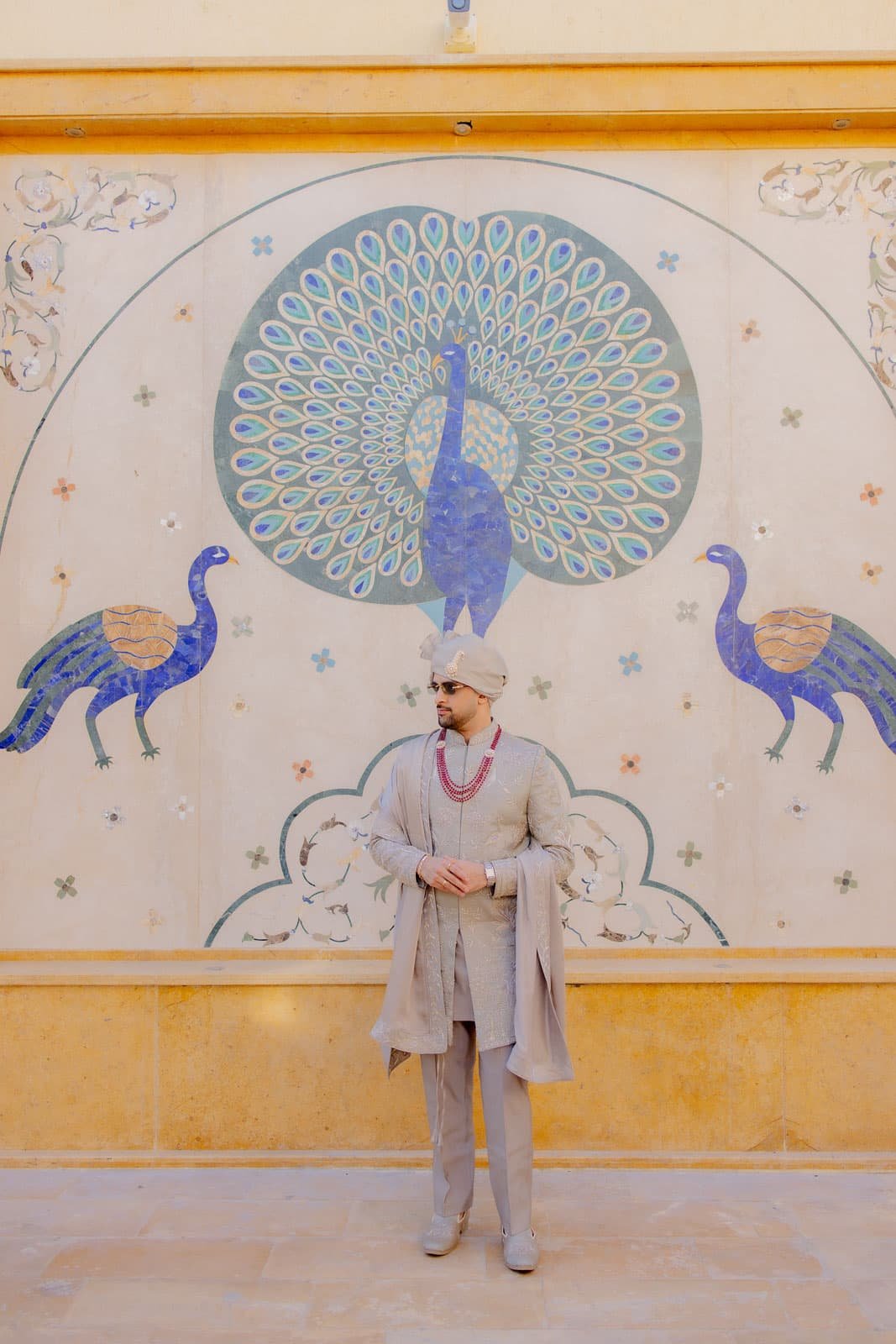 The Bride Beneath a Painted Arch