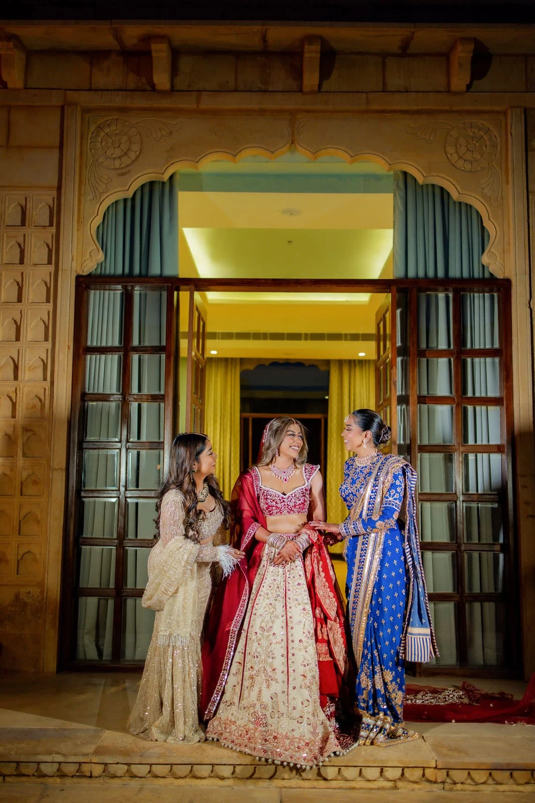 The Bride in Her Golden Palace Portrait