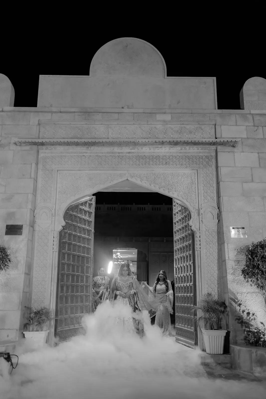 The Bride in a Classic Black & White Frame