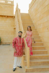 The Bride_s Walk Through a Royal Courtyard