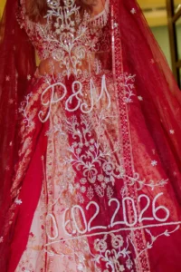 The Intricate Beauty of Her Wedding Veil