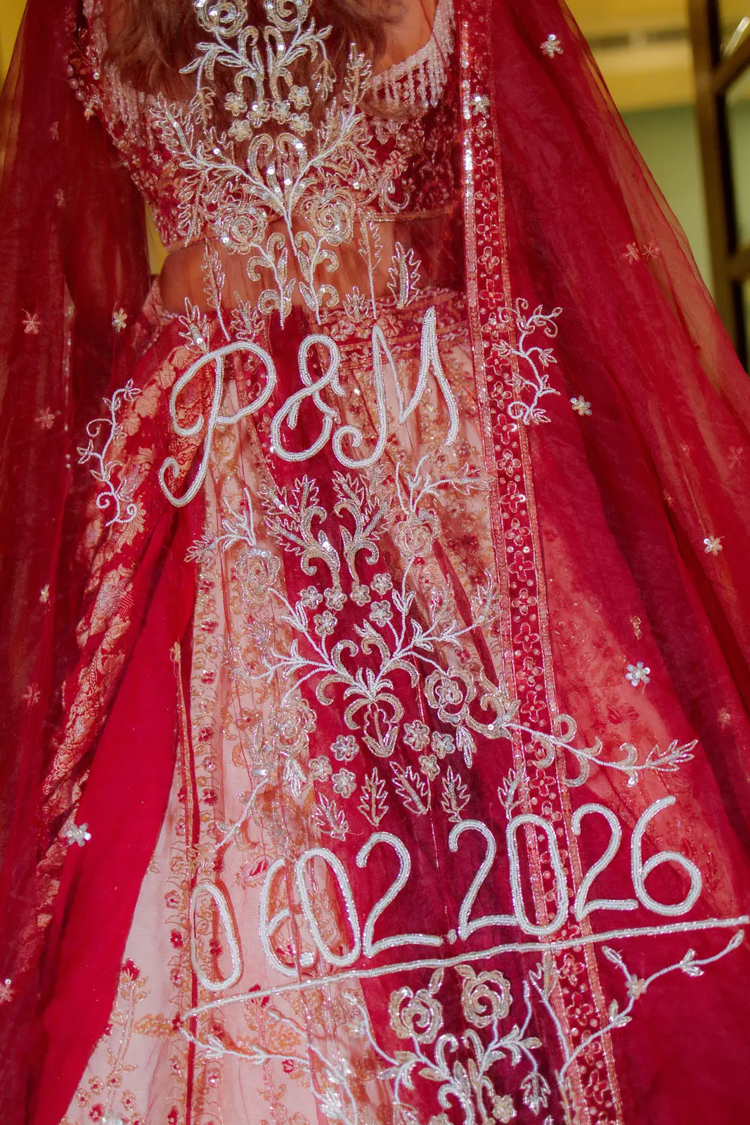 The Intricate Beauty of Her Wedding Veil