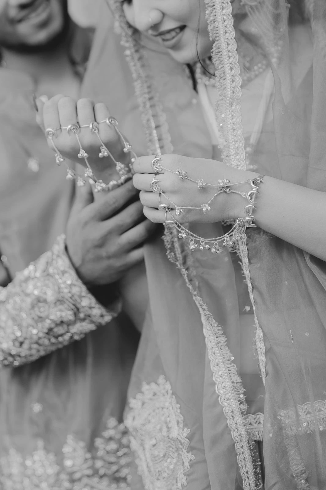 Timeless Monochrome Bridal Moment in Rajasthan